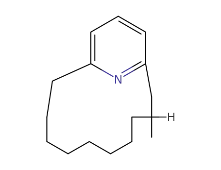Molecular Structure of 56912-83-5 (16-Azabicyclo10.3.1hexadeca-1(16),12,14-triene, 3-methyl-)