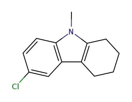 Molecular Structure of 30451-40-2 (6-chloro-9-methyl-2,3,4,9-tetrahydro-1H-carbazole)