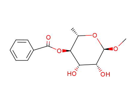 Molecular Structure of 69557-83-1 (methyl-4-O-benzoyl-α-L-rhamnopyranoside)