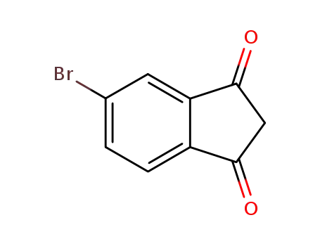 Molecular Structure of 27611-39-8 (1H-Indene-1,3(2H)-dione, 5-bromo-)