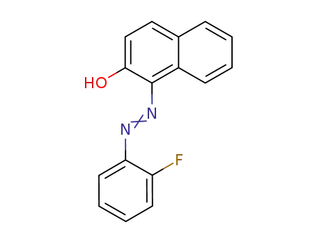 Molecular Structure of 2966-33-8 (2-Naphthalenol, 1-[(2-fluorophenyl)azo]-)