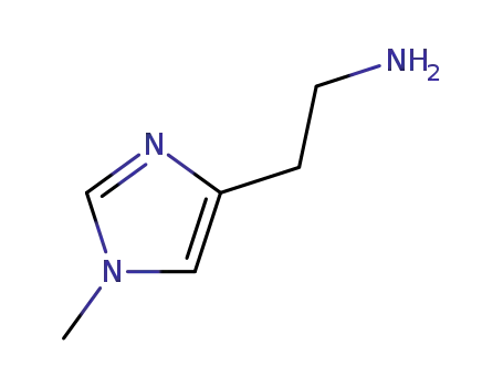 Molecular Structure of 501-75-7 (2-(1-methylimidazol-4-yl)ethanamine)