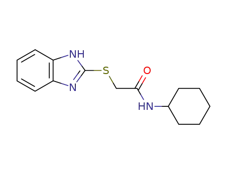 2-((1H-benzo[d]imidazol-2-yl)thio)-N-cyclohexylacetamide