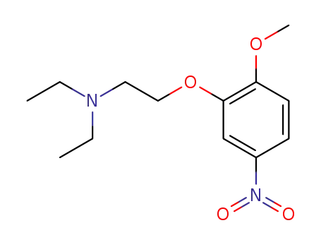Molecular Structure of 733700-14-6 (N,N-diethyl-2-(2-methoxy-5-nitrophenoxy)-ethylamine)