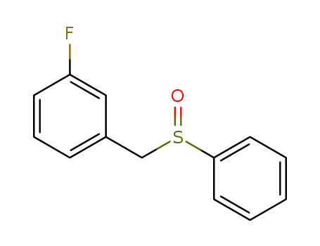 Molecular Structure of 1312161-82-2 (1-fluoro-3-(phenylsulfinylmethyl)benzene)