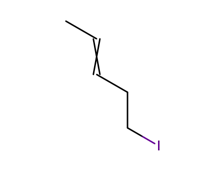 Molecular Structure of 75067-63-9 (2-Pentene, 5-iodo-)