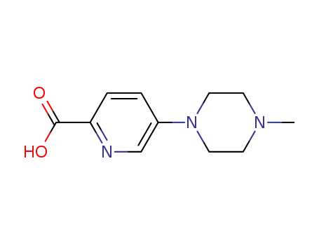 Molecular Structure of 892501-96-1 (5-(4-methylpiperazin-1-yl)picolinic acid)