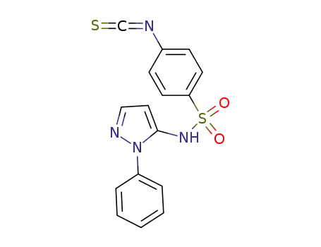 Molecular Structure of 1148108-83-1 (4-isothiocyanato-N-(1-phenyl-1H-pyrazol-5-yl)benzenesulfonamide)