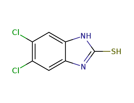 Molecular Structure of 19462-98-7 (5,6-DICHLOROBENZIMIDAZOLE-2-THIOL)