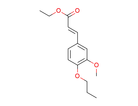 Molecular Structure of 117666-90-7 (ethyl (2E)-3-(3-methoxy-4-propoxyphenyl)prop-2-enoate)