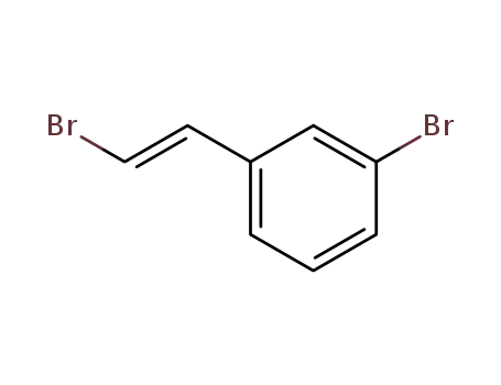 Molecular Structure of 115665-72-0 (Benzene, 1-bromo-3-(2-bromoethenyl))