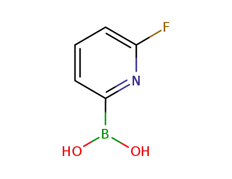 Molecular Structure of 916176-61-9 (6-Fluoropyridine-2-boronic acid)