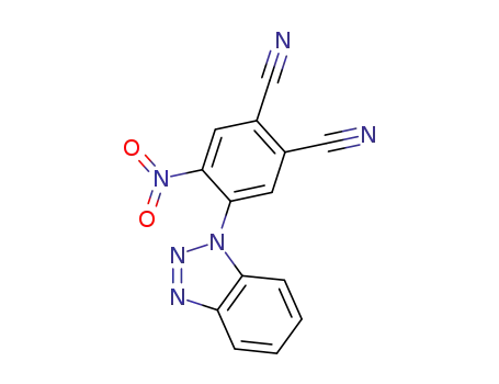 Molecular Structure of 274924-71-9 (4-(1H-1,2,3-benzotriazol-1-yl)-5-nitrophthalonitrile)