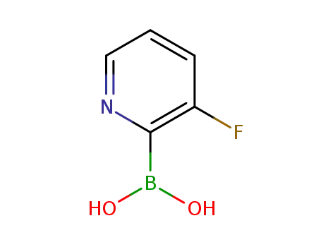 Molecular Structure of 1070774-29-6 (3-Fluoropyridine-2-boronic acid)
