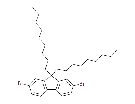 Molecular Structure of 480997-58-8 (2,7-DIBROMO-9,9'-DIOCTYLFLUORENE)