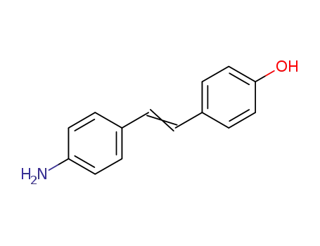 Molecular Structure of 836-44-2 (4'-AMINO-4-HYDROXYSTILBENE)