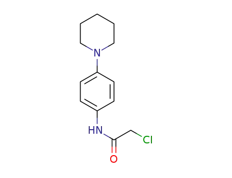 Molecular Structure of 379255-22-8 (2-CHLORO-N-(4-PIPERIDIN-1-YL-PHENYL)-ACETAMIDE)