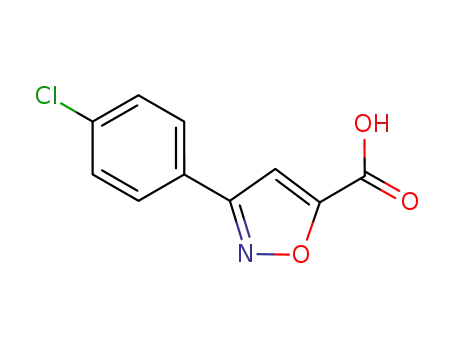 Molecular Structure of 338982-11-9 (5-(4-CHLOROPHENYL)ISOXAZOLE-3-CARBOXYLIC ACID)