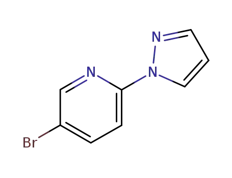 Molecular Structure of 433922-57-7 (1-(5-Bromopyridin-2-yl)-1H-pyrazole)