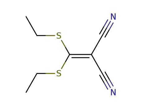 Molecular Structure of 18771-38-5 ([bis(ethylsulfanyl)methylidene]propanedinitrile)