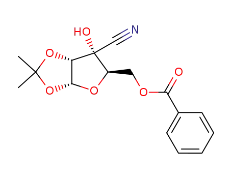Benzoic acid (3aR,5R,6R,6aR)-6-cyano-6-hydroxy-2,2-dimethyl-tetrahydro-furo[2,3-d][1,3]dioxol-5-ylmethyl ester