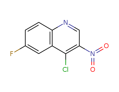 4-CHLORO-6-FLUORO-3-NITRO-QUINOLINECAS