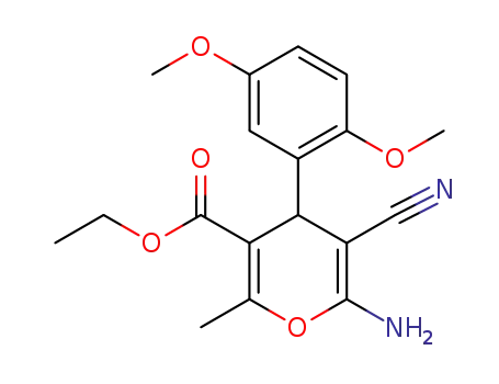ethyl 6-amino-5-cyano-4-(2,5-dimethoxyphenyl)-2-methyl-4H-pyran-3-carboxylate