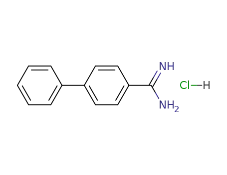 Molecular Structure of 111082-23-6 (BIPHENYL-4-CARBOXAMIDINE HYDROCHLORIDE)