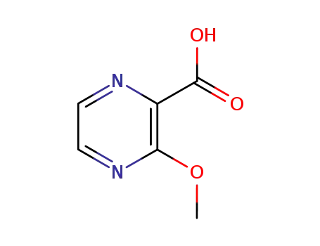 Molecular Structure of 40155-47-3 (3-METHOXYPYRAZINE-2-CARBOXYLIC ACID)