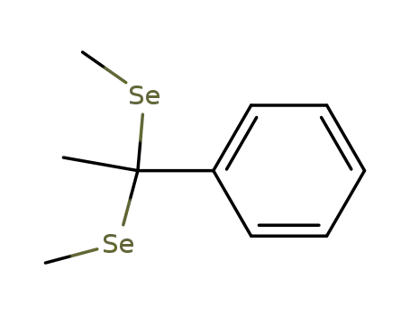 (1-phenylethane-1,1-diyl)bis(methylselane)