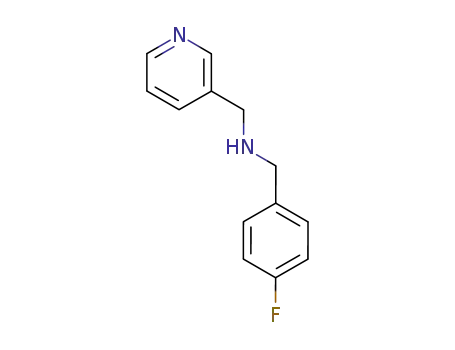 Molecular Structure of 113248-64-9 ((4-FLUORO-BENZYL)-PYRIDIN-3-YLMETHYL-AMINE)