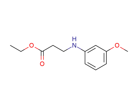Molecular Structure of 75227-24-6 (ethyl 3-(3-methoxyphenylamino)propionate)