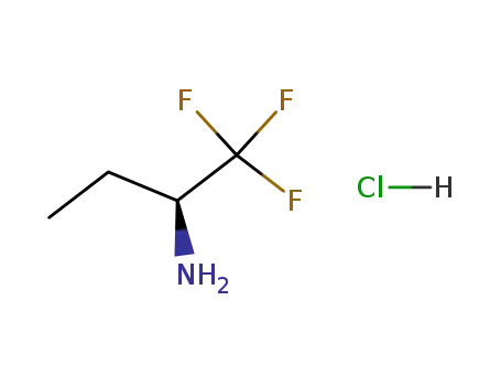 Molecular Structure of 101054-96-0 ((S)-1,1,1-Trifluoro-2-butylaMine)