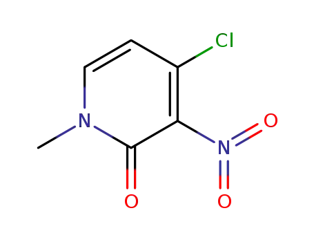 Molecular Structure of 719268-89-0 (4-chloro-1-methyl-3-nitropyridine-2(1H)-one)