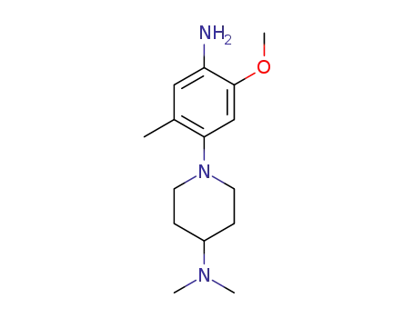 1-(4-amino-5-methoxy-2-methylphenyl)-N,N-dimethylpiperidine-4-amine