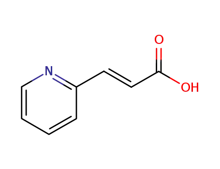 Molecular Structure of 54495-51-1 (2-Propenoic acid, 3-(2-pyridinyl)-, (E)-)
