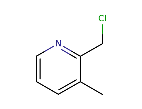 Molecular Structure of 4377-43-9 (Pyridine, 2-(chloromethyl)-3-methyl- (7CI,8CI,9CI))