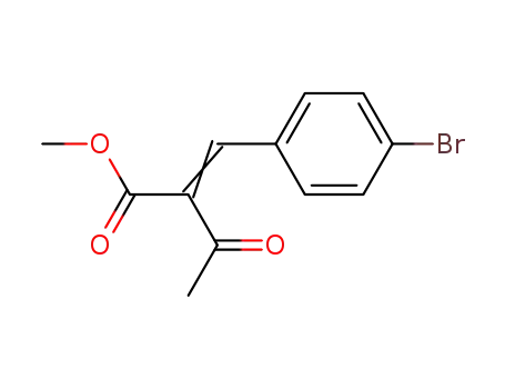 Molecular Structure of 117745-73-0 (2-[1-(4-Bromo-phenyl)-meth-(Z)-ylidene]-3-oxo-butyric acid methyl ester)