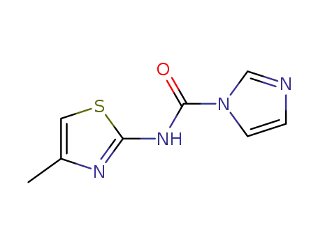 Molecular Structure of 1217486-99-1 (N-(4-Methylthiazol-2-yl)-1H-iMidazole-1-carboxaMide)