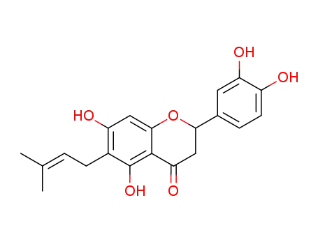 2-(3,4-dihydroxyphenyl)-5,7-dihydroxy-6-(3-methylbut-2-enyl)chroman-4-one