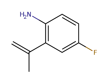 Molecular Structure of 5273-41-6 (4-fluoro-2-(prop-1-en-2-yl)aniline)
