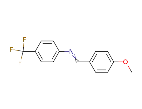 Molecular Structure of 2368-25-4 (Benzenamine, N-[(4-methoxyphenyl)methylene]-4-(trifluoromethyl)-)