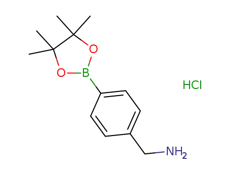 Molecular Structure of 850568-55-7 (4-AMINOMETHYLPHENYLBORONIC ACID, PINACOL ESTER, HCL)