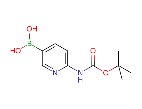 Molecular Structure of 883231-20-7 (2-BOC-AMINO PYRIDINE-5-BORONIC ACID)