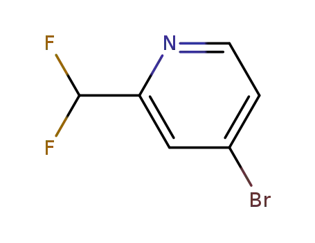 Molecular Structure of 1211580-54-9 (4-Bromo-2-(difluoromethyl)pyridine)