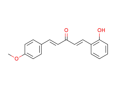 Molecular Structure of 119607-54-4 (1-(2-hydroxy-phenyl)-5-(4-methoxy-phenyl)-penta-1,4-dien-3-one)