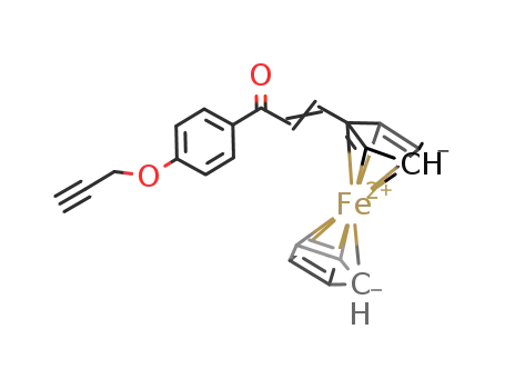 [(HCCCH<sub>2</sub>OC<sub>6</sub>H<sub>4</sub>COCHCHC<sub>5</sub>H<sub>4</sub>)Fe(C<sub>5</sub>H<sub>5</sub>)]