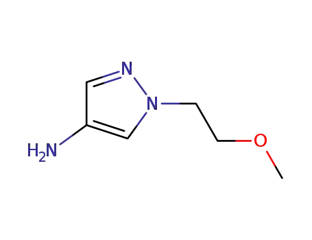 Molecular Structure of 948570-74-9 (1-(2-methoxyethyl)-1H-pyrazol-4-amine)