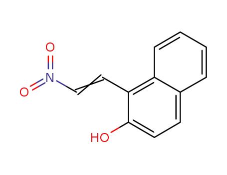 Molecular Structure of 82843-06-9 (1-(2-nitro-vinyl)-naphthalen-2-ol)
