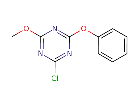 Molecular Structure of 42030-98-8 (1,3,5-Triazine, 2-chloro-4-methoxy-6-phenoxy-)